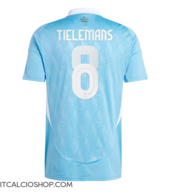 Belgio Youri Tielemans #8 Seconda Maglia Europei 2024 Manica Corta